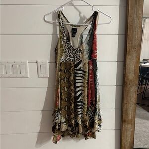 Animal Print Sleeveless Dress